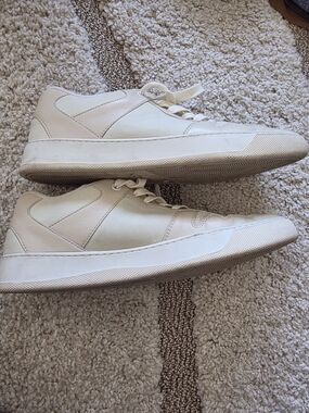 KOIO Men's Cream/White Low-Top Sneakers
